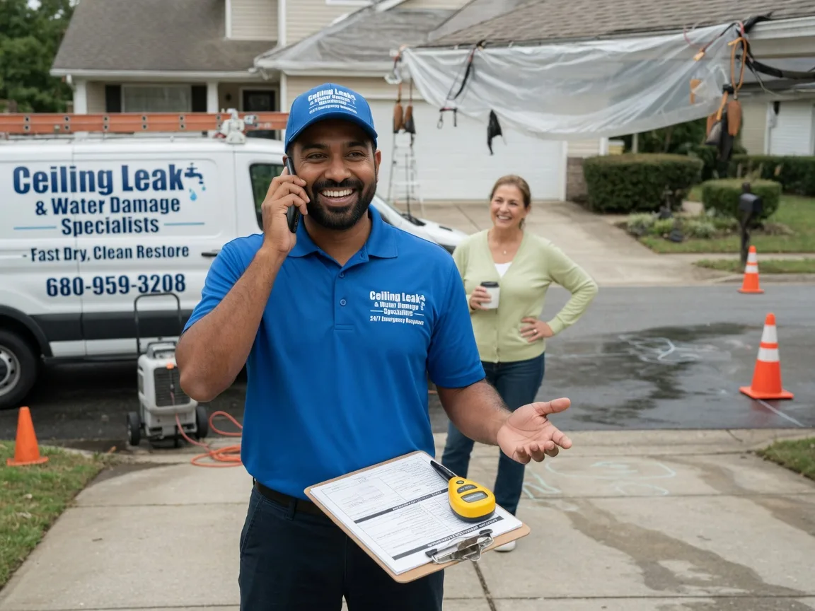 Ceiling Leak Cleanup Schaller, IA FAQs